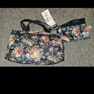 Lesportsac bag with cosmetic bag